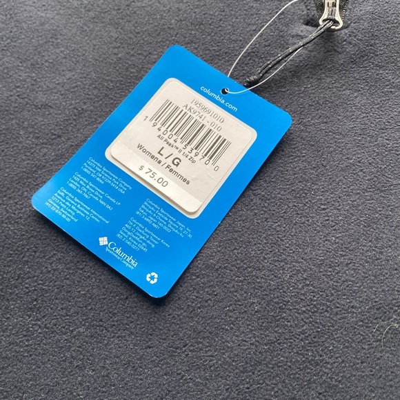 NWT Large Womens Columbia Omni Shade Fleece - Black - Picture 2 of 4